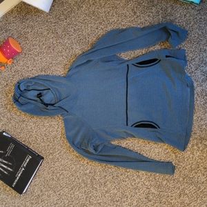 Melanzana Micro Grid Hoodie - Women’s XS, Soft Blue